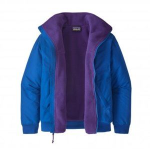 Patagonia Shelled Synchilla Alpine Blue Fleece Lined Jacket, Small